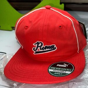 Puma Vibrant Red Cap with Logo